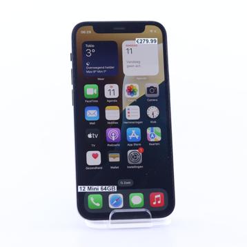 iPhone 12 Mini 64GB Zwart beschikbaar voor biedingen
