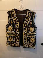 Vintage L/XL gilet, zwart goud, Zwart, Maat 46/48 (XL) of groter, Ophalen of Verzenden, Zo goed als nieuw