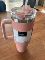 Excellent Houseware roze drinkbeker met rietje - Nieuw!, Ophalen of Verzenden, Nieuw