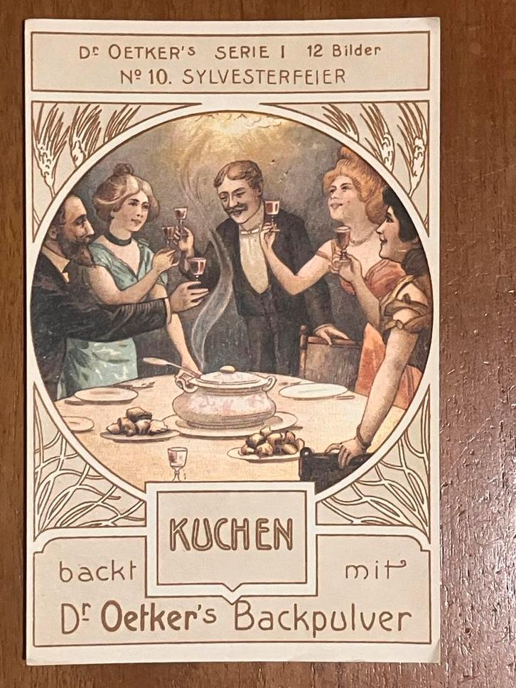 Dr. Oetker Serie I No. 10 Sylvesterfeier, Verzamelen, Merken en Reclamevoorwerpen, Gebruikt, Overige typen, Ophalen of Verzenden
