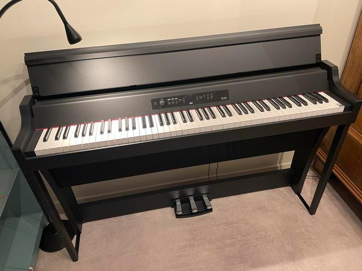 KORG G1 AIR Digitale Piano + Nieuwe Kruk, Muziek en Instrumenten, Piano's, Zo goed als nieuw, Piano, Zwart, Digitaal, Ophalen