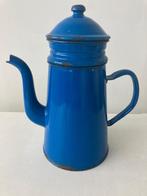 Koffiekan emaille blauw, Antiek en Kunst, Antiek | Emaille, Ophalen