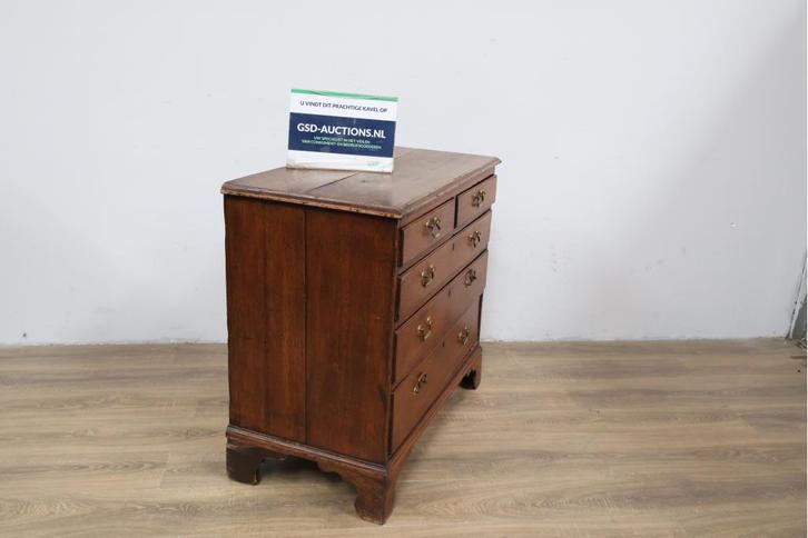Antiek Houten Engelse Commode/Ladekast, Huis en Inrichting, Kasten | Ladekasten, Ophalen of Verzenden