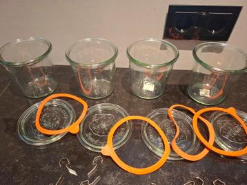 Weckpotten 4 stuks - 500 ml beschikbaar voor biedingen