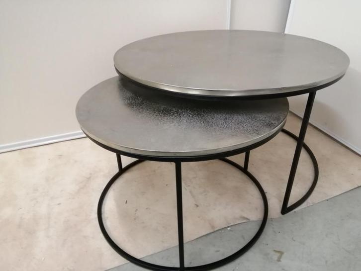 salontafel set 2 delig model Asher van Richmond Interiors, Huis en Inrichting, Tafels | Salontafels, Nieuw, Minder dan 50 cm, 50 tot 100 cm