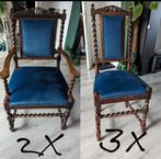 5 antieke stoelen, Antiek en Kunst, Antiek | Meubels | Stoelen en Banken, Ophalen