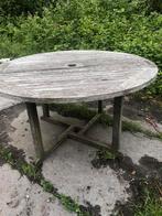Mooie stevige taken tuintafel 130 doorsnee, Ophalen of Verzenden, Gebruikt