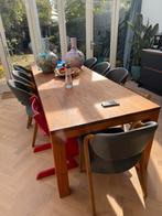 Houten Eettafel voor 8 personen, Huis en Inrichting, Tafels | Eettafels, Ophalen, Gebruikt, 100 tot 150 cm, Eikenhout