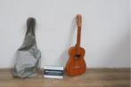 Vintage Houten Gitaar met Tas, Muziek en Instrumenten, Snaarinstrumenten | Gitaren | Akoestisch, Niet ingevuld, Gebruikt, Niet ingevuld
