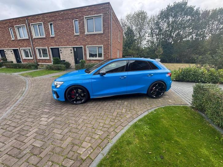Audi A3 45 Tfsi e 245pk S-tronic 2021 Turbo Blauw 46.000km, Auto's, Audi, Particulier, A3, 360° camera, ABS, Achteruitrijcamera