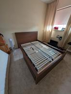 IKEA Malm twijfelaar bed (140x200 cm) met lades, Huis en Inrichting, Slaapkamer | Bedden, Ophalen, Gebruikt, Bruin, 140 cm