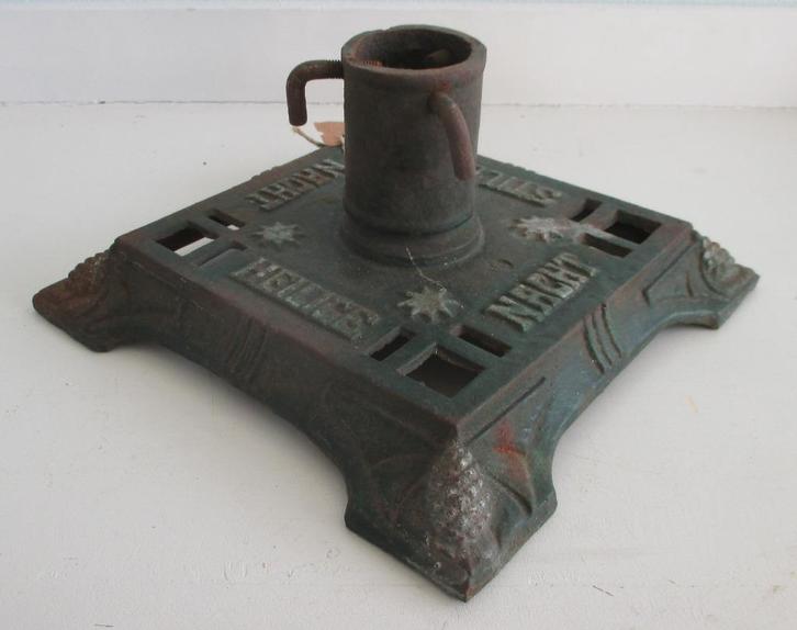 Kerstboomstandaard Gietijzer Stille Nacht, etc  Art Nouveau, Diversen, Kerst, Gebruikt, Ophalen of Verzenden