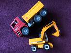 Bruder MAN TGA construction truck and Liebherr excavator, Kinderen en Baby's, Speelgoed | Speelgoedvoertuigen, Ophalen of Verzenden
