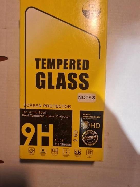 Tempered Glass Screen Protector voor Note 8, Telecommunicatie, Mobiele telefoons | Toebehoren en Onderdelen, Ophalen of Verzenden