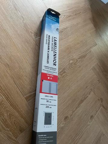 Bruynzeel NIEUW lamellen hordeur 400 serie 95x235 grijs beschikbaar voor biedingen