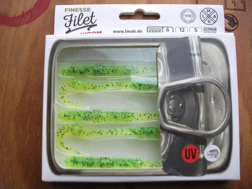 5 stuks LMAB Finesse Filet Worm / kunstaas shads, Watersport en Boten, Hengelsport | Roofvissen, Nieuw, Overige typen, Ophalen of Verzenden