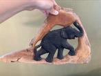 Afrikaans houtsnijwerk Olifant, Antiek en Kunst, Ophalen
