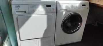 Miele wasmachine en Miele warmtepomp wasdroger beschikbaar voor biedingen