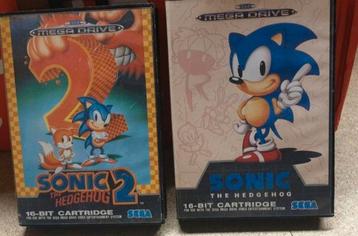 2 sonic games voor Sega Mega Drive 2 beschikbaar voor biedingen