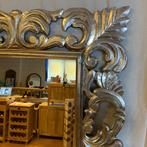 Barok Spiegel - houten lijst - zilver- 120 x 100cm-TTM Wonen, 100 tot 150 cm, Nieuw, Info@ttmwonen.nl, 100 tot 125 cm