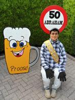 Abraham pop + bierpul bord + 50 bord goedkoopst huren., Hobby en Vrije tijd, Feestartikelen | Verhuur, Nieuw, Abraham of Sarah