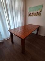 Eettafel teak, 90cmx200cm, Ophalen, Teakhout, 50 tot 100 cm, Zo goed als nieuw