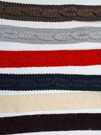6 haspels met gebreid 3 cm breed band ,Alles voor 15 euro, Ophalen of Verzenden, Nieuw, Lint, Band of Elastiek