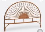 Rotan Boho Hoofdbord 160 cm, Huis en Inrichting, Slaapkamer | Bedden, Ophalen, Tweepersoons, Zo goed als nieuw, 160 cm