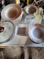 Gratis servies., Huis en Inrichting, Keuken | Servies, Ophalen, Glas, Overige stijlen, Bord(en)