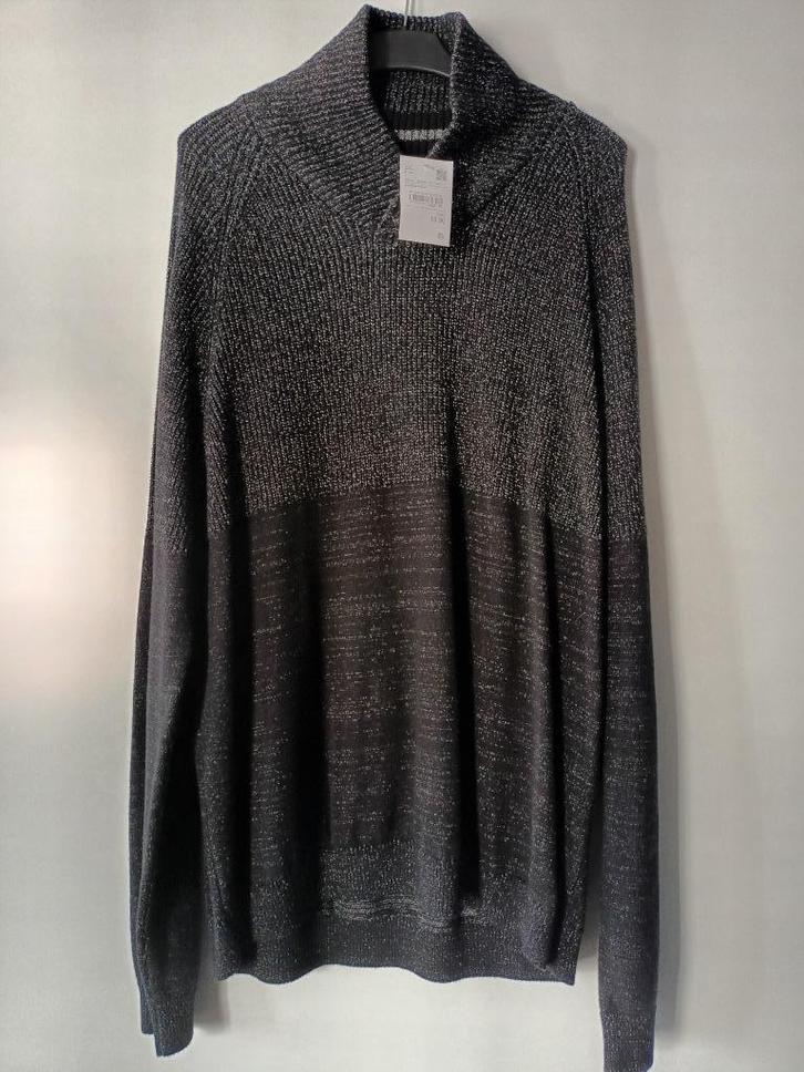 nieuwe heren trui maat 3xl in de kleur zwart grijs, Kleding | Heren, Truien en Vesten, Nieuw, Overige maten, Zwart, Ophalen of Verzenden