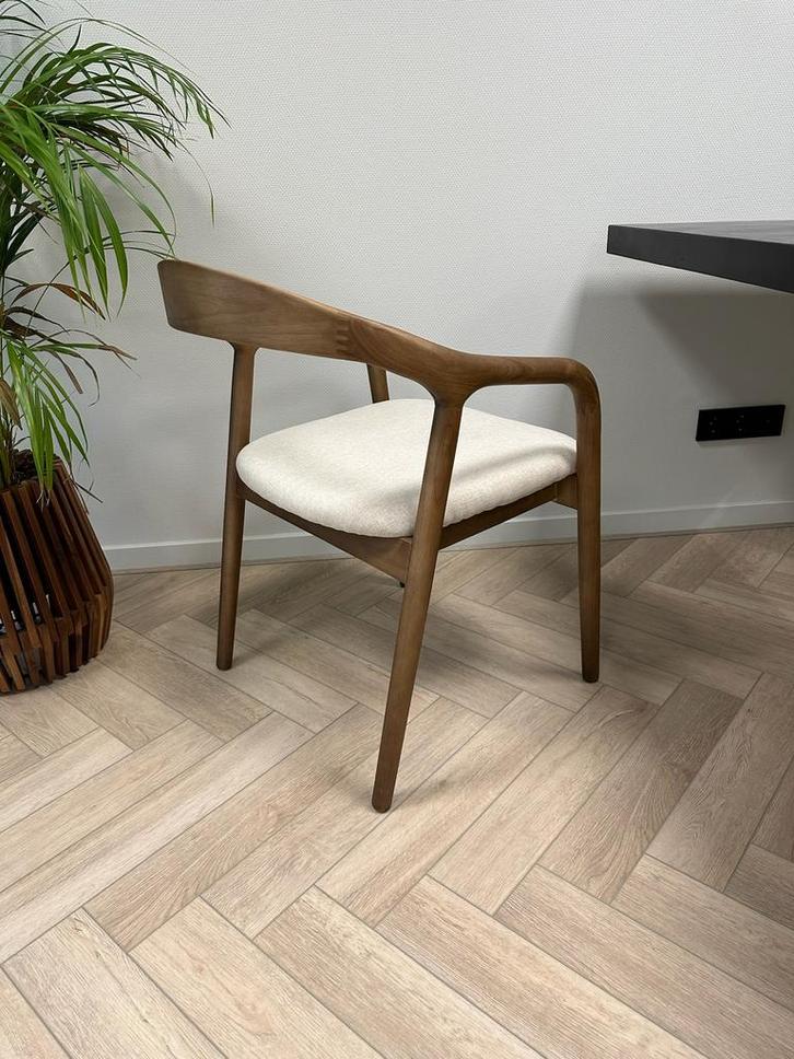 Japandi Houten Eetkamerstoelen OUTLET️, Huis en Inrichting, Stoelen, Nieuw, Hout, Bruin, Ophalen of Verzenden