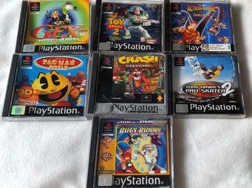 Playstation 1 Ps1 set 7 spellen games beschikbaar voor biedingen