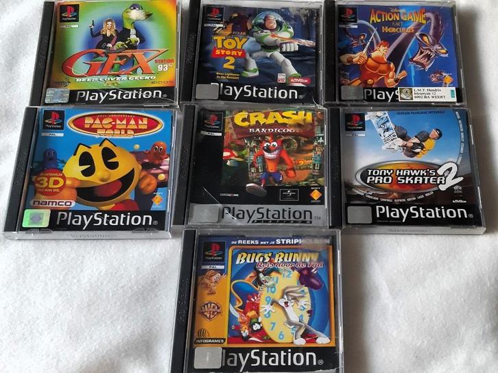 Playstation 1 Ps1 set 7 spellen games, Spelcomputers en Games, Games | Sony PlayStation 1, Gebruikt, Sport, 1 speler, Vanaf 3 jaar