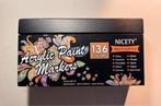 nicety acrylmarkers 136 stuks, Ophalen of Verzenden, Nieuw