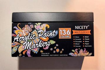 nicety acrylmarkers 136 stuks beschikbaar voor biedingen