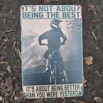 Motorcross Metalen wandplaat zwart-wit, Ophalen of Verzenden, Zo goed als nieuw