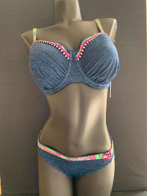 Sunflair bikini maat 40g en 42g model 21322 jeans, Kleding | Dames, Badmode en Zwemkleding, Nieuw, Bikini, Blauw, Verzenden