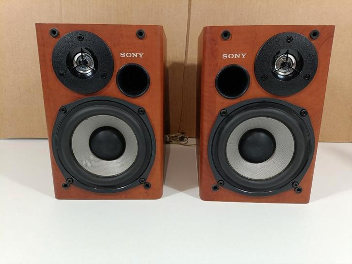 Sony Houten Speakers - Stereo/Surround, Audio, Tv en Foto, Luidsprekers, Gebruikt, Front, Rear of Stereo speakers, Minder dan 60 watt