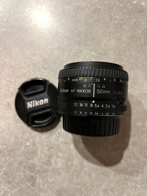 Nikon AF NIKKOR 50mm 1.8 D, Audio, Tv en Foto, Fotografie | Lenzen en Objectieven, Gebruikt, Standaardlens, Ophalen of Verzenden