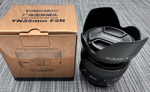 Yongnuo YN35mm FN2 voor Nikon FX, Audio, Tv en Foto, Fotografie | Lenzen en Objectieven, Zo goed als nieuw, Groothoeklens, Ophalen of Verzenden