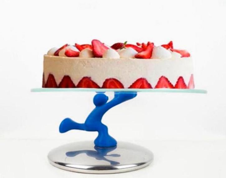 Taartplateau/taartschaal Alessi Mattia di Rosa ZGAN 2 stuks, Huis en Inrichting, Keuken | Servies, Zo goed als nieuw, Schaal of Schalen