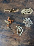 Broches divers, Ophalen of Verzenden, Gebruikt, Goud, Overige materialen