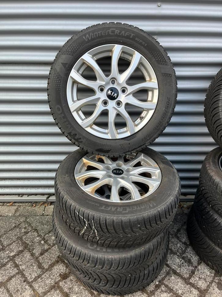 Winterbanden winterset Kia Niro Hybrid PHEV LMV TPMS, Auto-onderdelen, Banden en Velgen, Banden en Velgen, Winterbanden, 16 inch