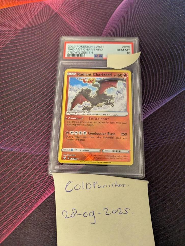 Radiant charizard - # 020 - PSA 10 - Pokemon, Hobby en Vrije tijd, Verzamelkaartspellen | Pokémon, Nieuw, Losse kaart, Ophalen