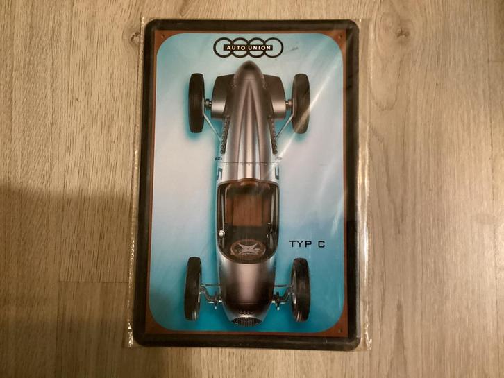 Retro AUO UNION TYP C reclame bord (geen emaille), Verzamelen, Merken en Reclamevoorwerpen, Nieuw, Reclamebord, Ophalen of Verzenden