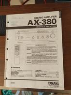 Yamaha AX-380 Service Manual - Reparatiehandleiding, Ophalen of Verzenden