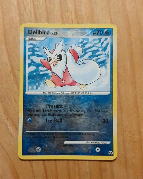 Delibird 36/106 Diamond&Pearl Pokémon kaart, Hobby en Vrije tijd, Verzamelkaartspellen | Pokémon, Zo goed als nieuw, Losse kaart