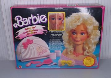 Barbie colour change makeup-head Centre d'Aquamaquillage '84 beschikbaar voor biedingen