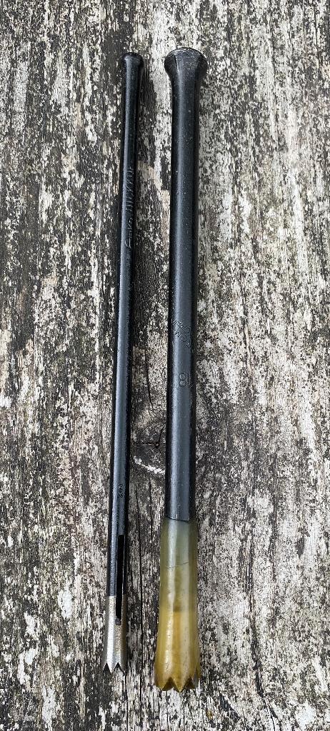 2x Oude Ent Boor - DRGM Dickkopp antiek gereedschap, Antiek en Kunst, Antiek | Gereedschap en Instrumenten, Ophalen of Verzenden