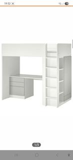 Hoogslaper Ikea met Bureau en Kast, Ophalen of Verzenden, Gebruikt, Hoogslaper
